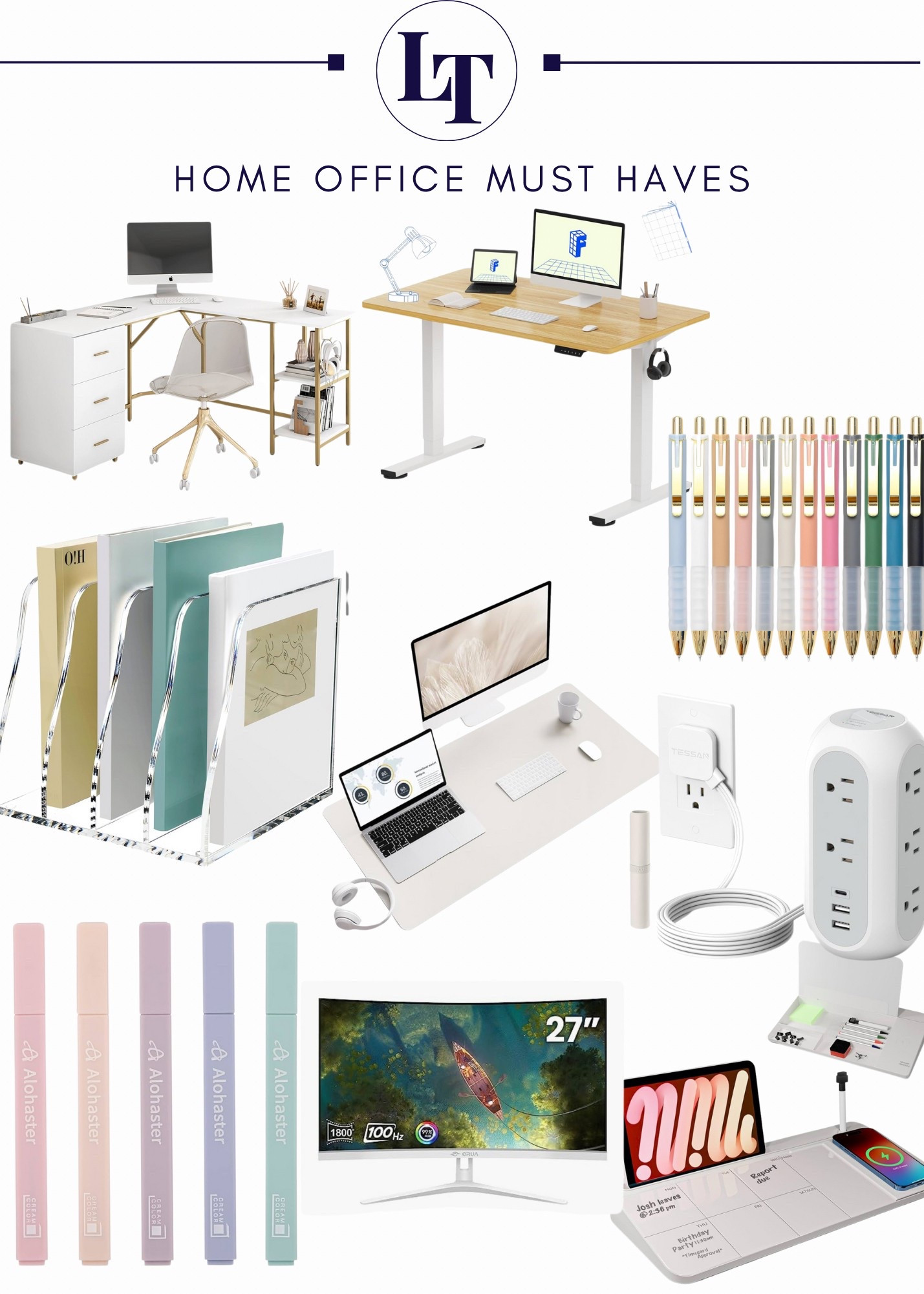 Home office must haves from Amazon! #office #productivity #workfromhome 

#LTKHome #LTKFindsUnder50 #LTKSpringSale