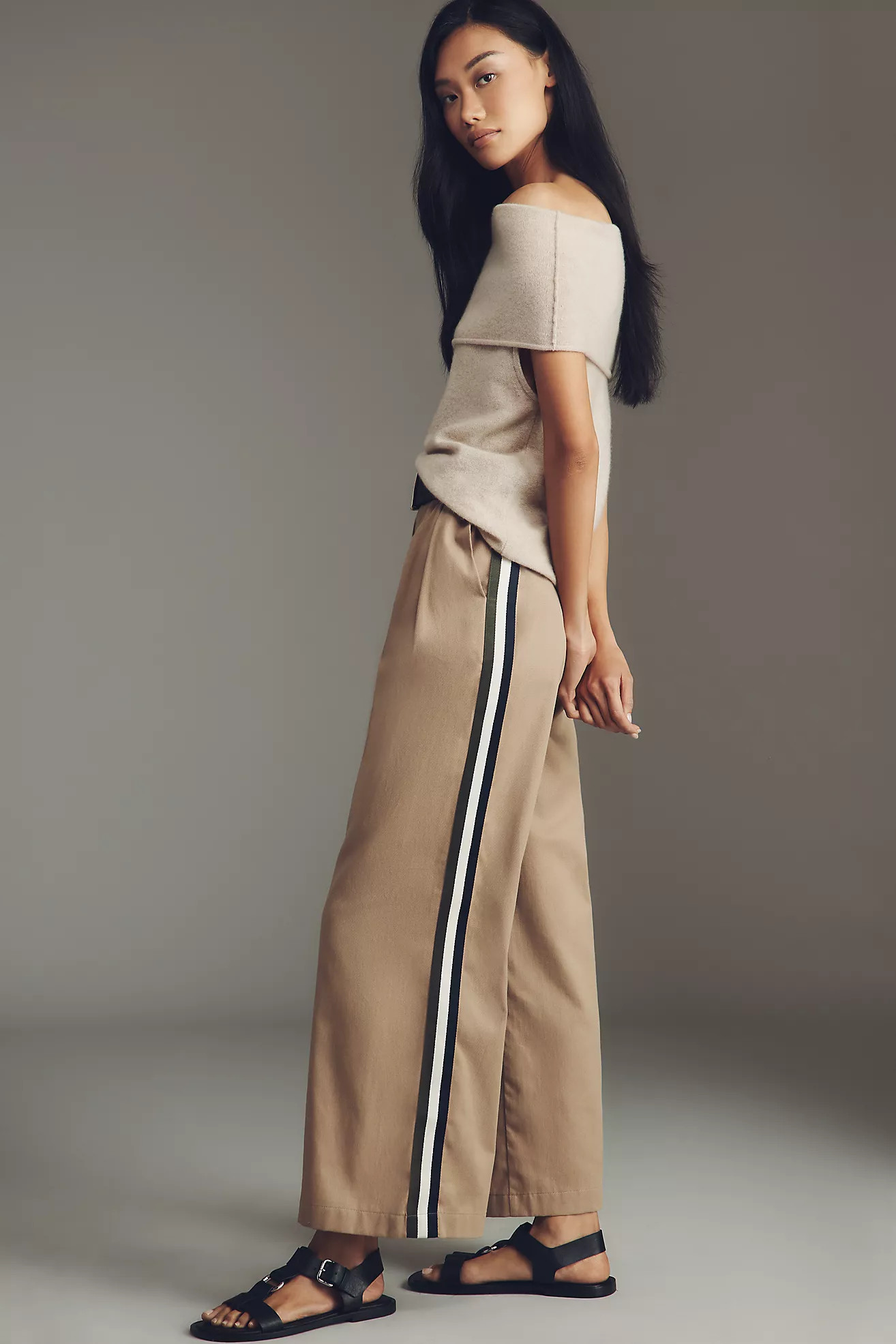 Maeve Pleated Trouser Track Pants | Anthropologie (US)