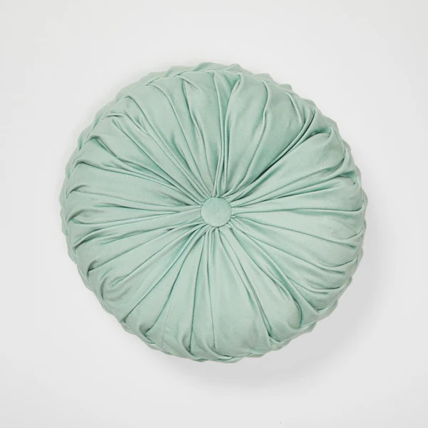 Round Tufted Velvet Throw Pillow | Dormify