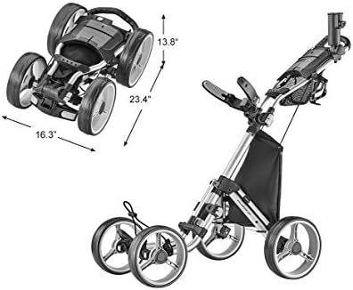 CaddyTek Explorer V8 - SuperLite 4 Wheel Golf Push Cart, Explorer Version 8 | Amazon (US)