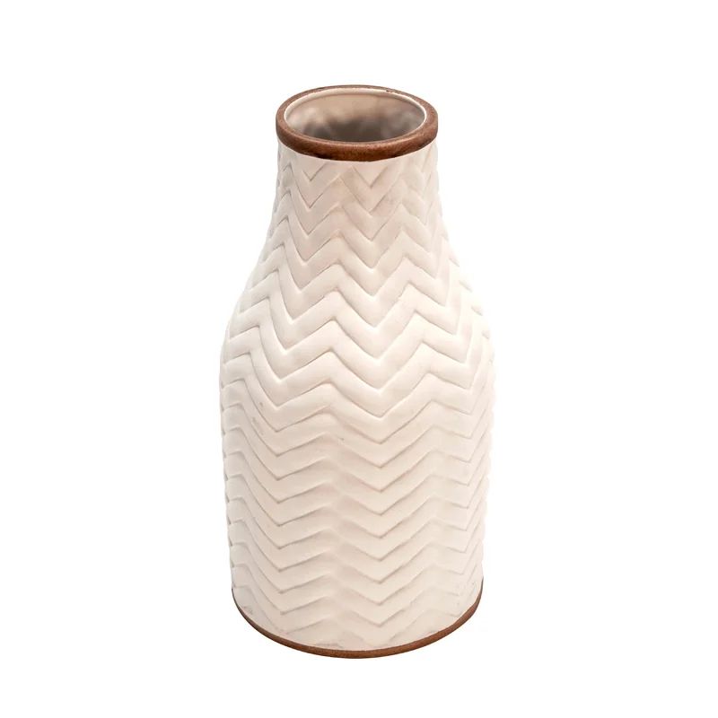 Kerner White 10'' Ceramic Table Vase | Wayfair North America