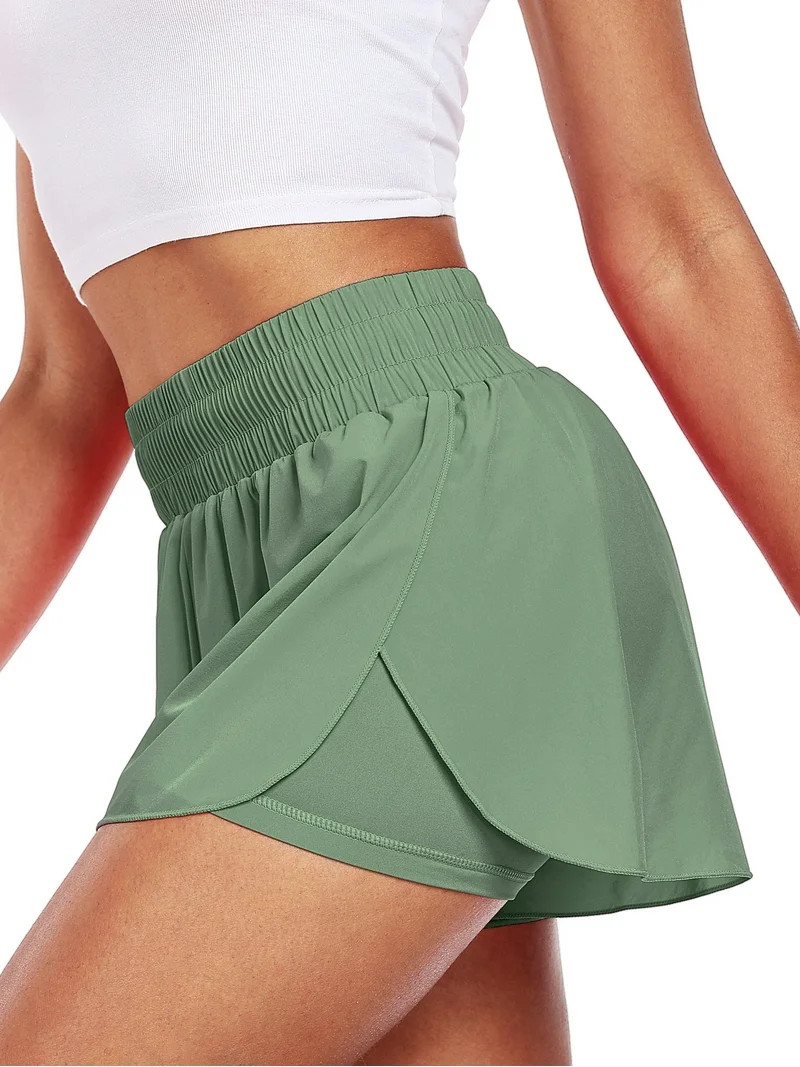 NELEUS Womens 2 in 1 Workout Yoga Shorts for Athletic Gym Running Casual Summer Short with Pocket... | Walmart (US)