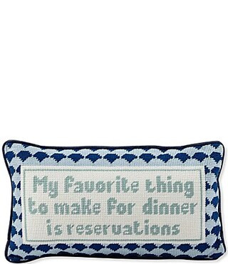 Furbish Reservations Needlepoint Pillow - Multi | Dillard's