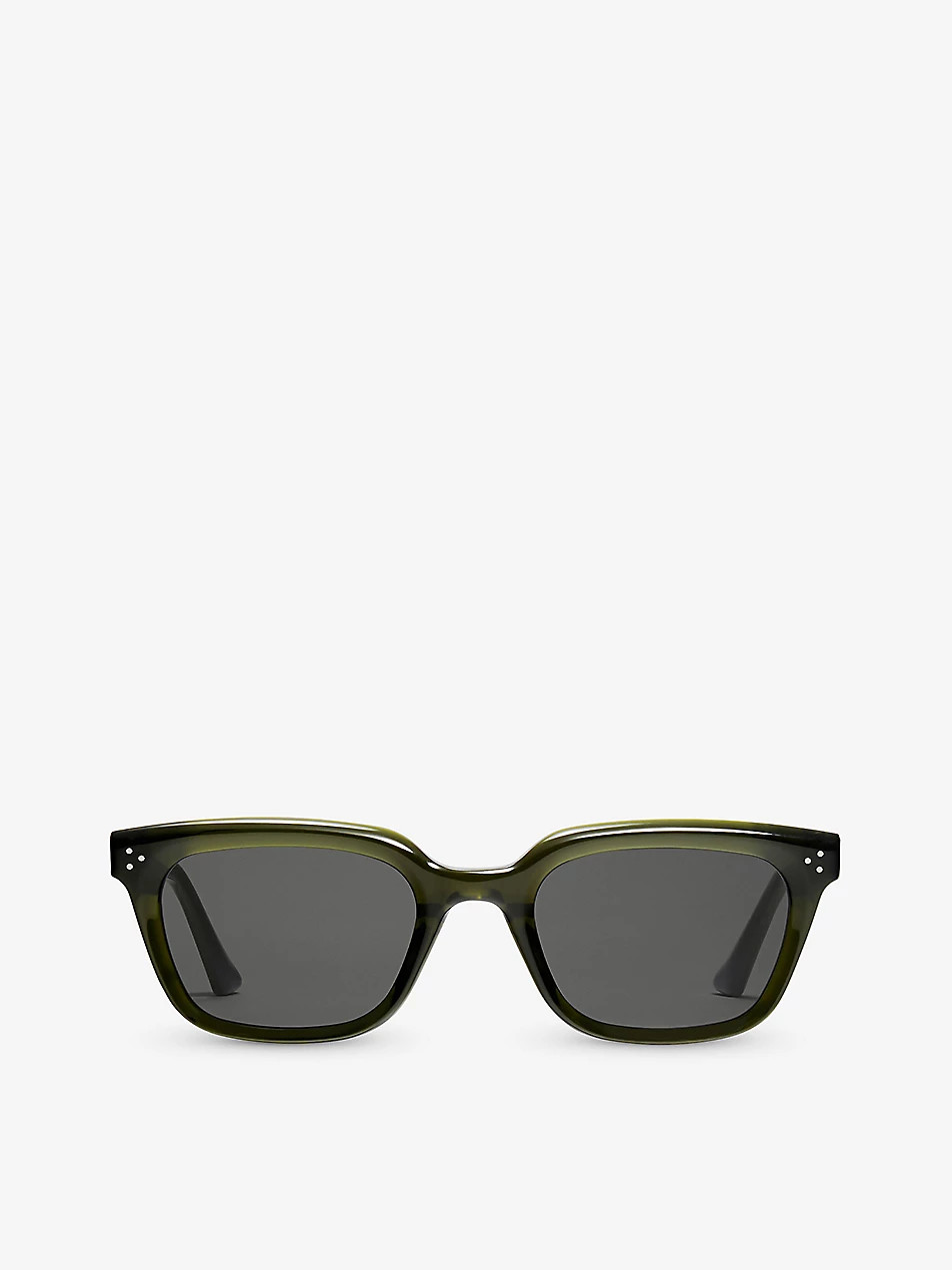 Musee KC2 square-frame branded-arm acetate sunglasses | Selfridges
