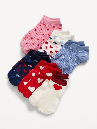 Patterned Ankle Socks 6-Pack for Girls | Old Navy (US)