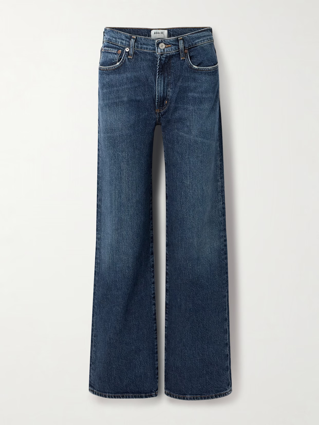 AGOLDE - Harper Mid-rise Wide-leg Jeans - Blue | NET-A-PORTER (US)