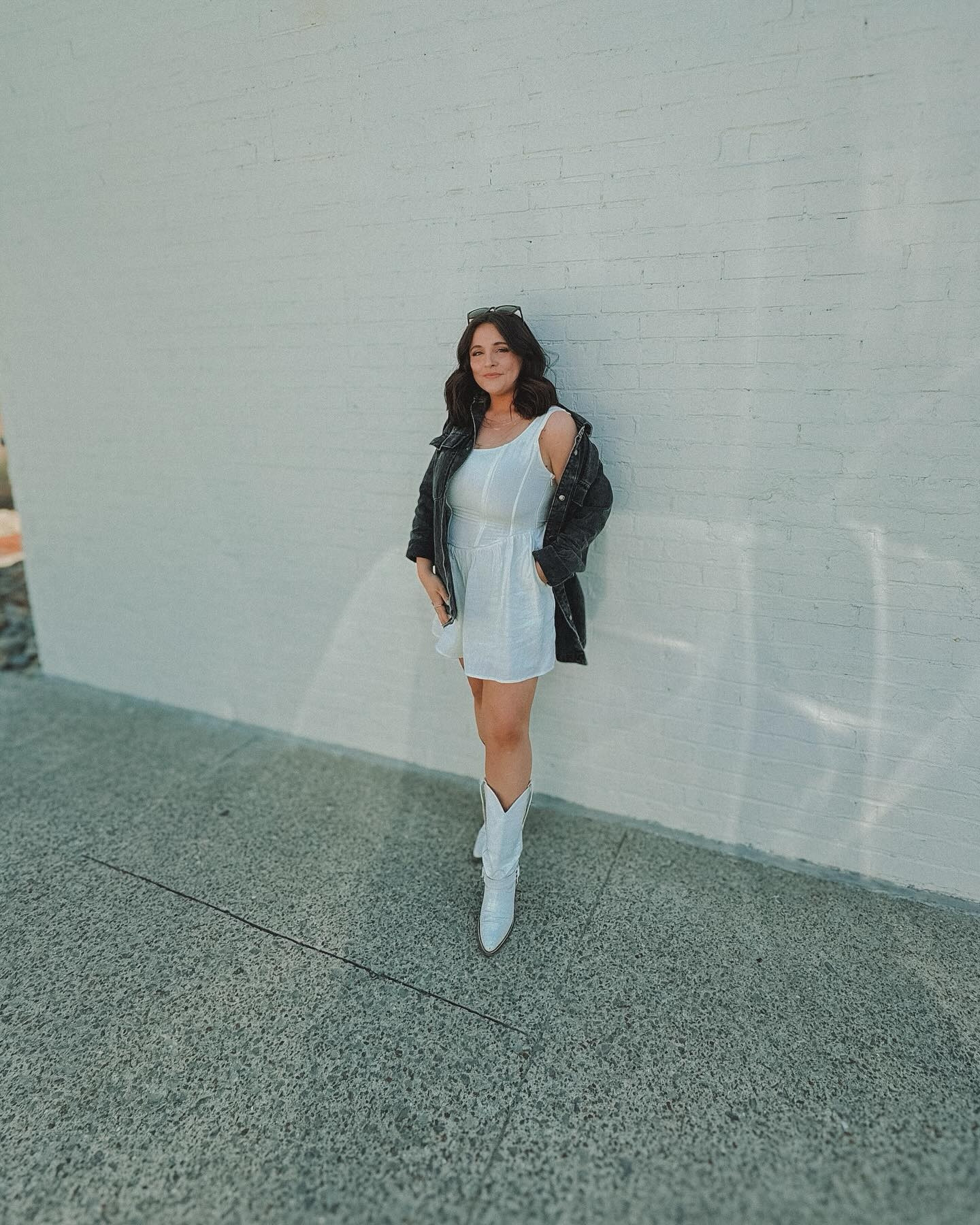 Wearing a large in the romper. Code ALYSSA15 saves at shopmollygreen.com

Nashville outfit | Country concert outfit | White romper | Summer romper | Bachelorette party outfit | Girls day outfit 

#LTKSeasonal #LTKFindsUnder100 #LTKStyleTip