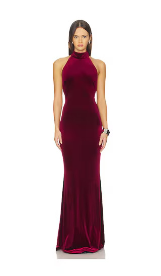 Gal Gown in Oxblood | Revolve Clothing (Global)
