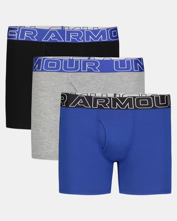UA Performance Cotton Boys' 4" 3-Pack Boxerjock® | Under Armour | Under Armour (US)