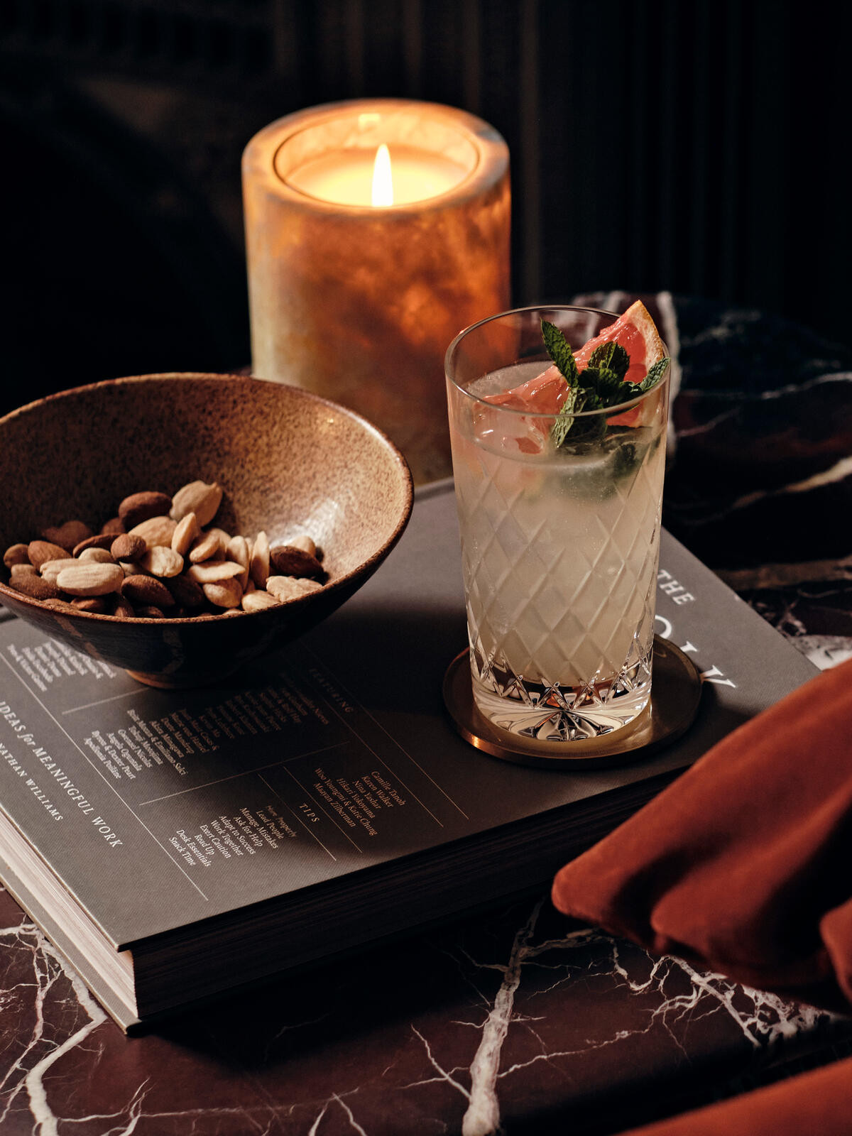 Barwell Cut Crystal Highball Glass, Set of Four | Soho Home Ltd