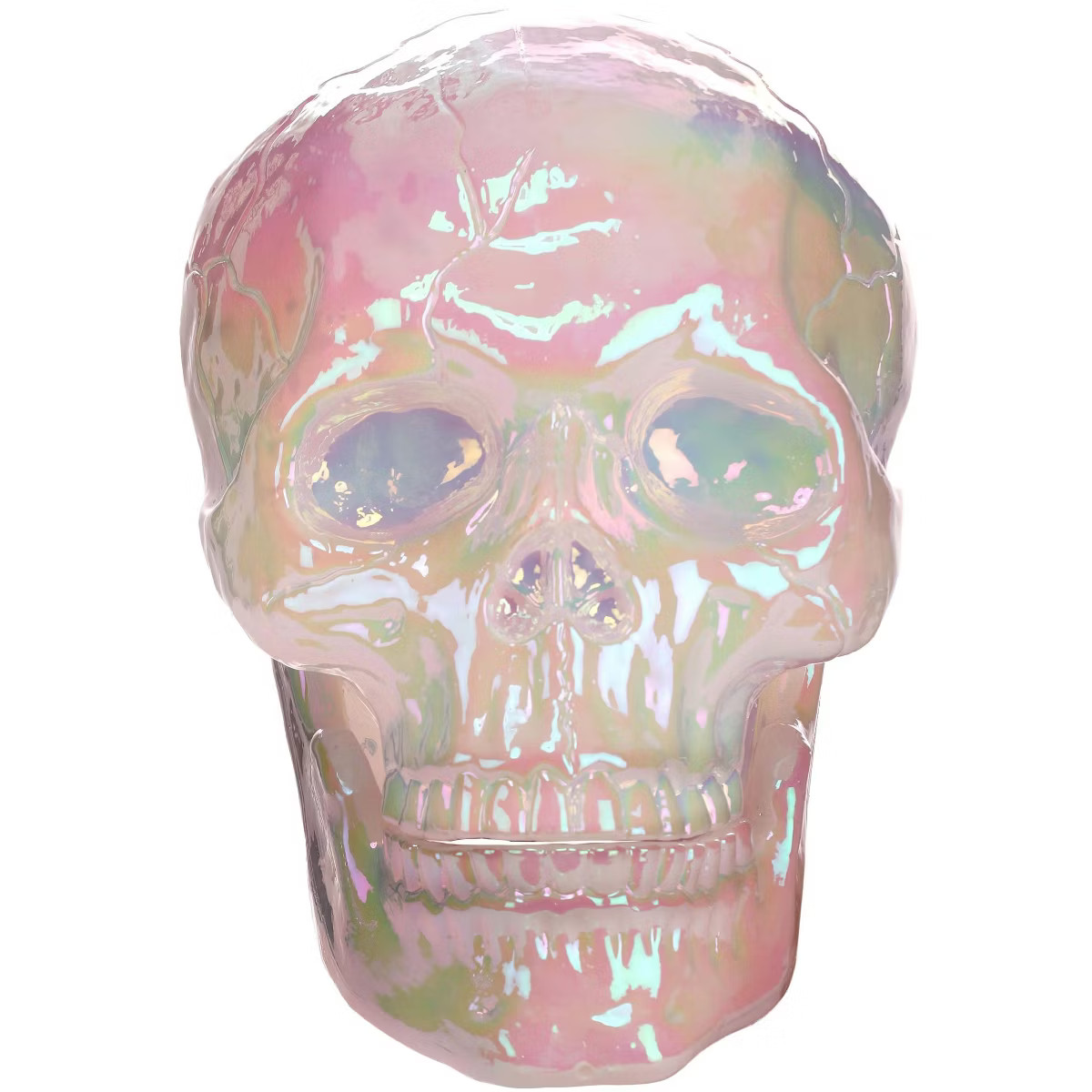 HalloweenCostumes.com One Size Fits Most Large Pearl Oil Slick Skull Halloween Prop | Skull Hallo... | Target