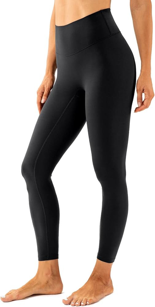 Lavento Women's All Day Soft Light Yoga Leggings 7/8 Length - High Waist Ultra Soft Workout Leggi... | Amazon (US)