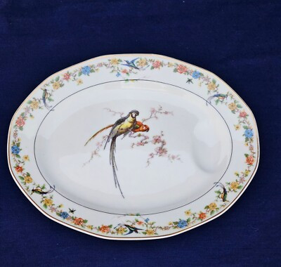 Antique Theodore Haviland Limoges France Porcelain Meet Serving Platter Smaller | eBay US