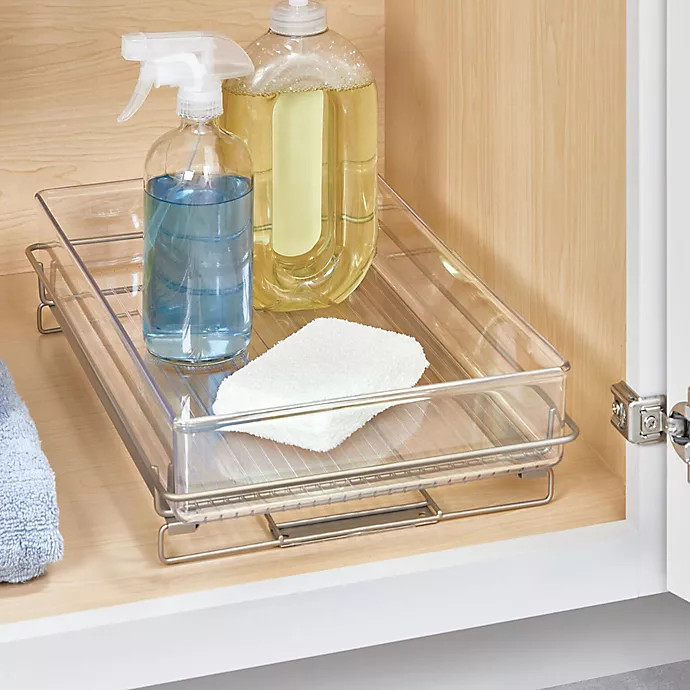 iDesign™ Clear Undersink Sliding Tray | Bed Bath & Beyond Canada