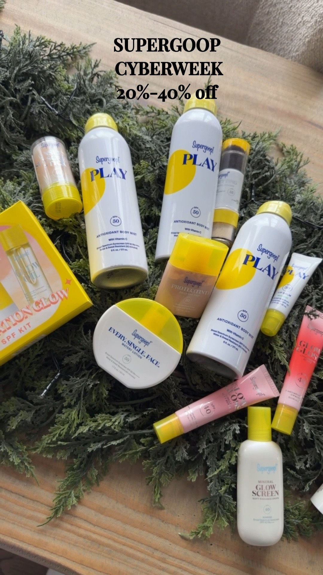 Supergoop is having a HUGE cyberweek sale! Everything is 20% off and some items are as much as 40% off! This is my go to brand for all things skin and body with the cleanest ingredients and best sunscreen.
They have so many bundles that make amazing gifts and a linked all of my favorites here for you.

@supergoop 
supergoop favorites, supergoop cyber week deals, best supergoop products, sunscreen essentials, holiday sale beauty, everyday SPF routine, glow screen review, unseen sunscreen must haves, mom friendly beauty, teen safe skincare, daily skincare staples, ltk beauty deals, cyber week beauty sale #supergoop #ltkbeauty #cyberweeksale #beautydeals #skincareroutine #ad

#LTKGiftGuide #LTKCyberWeek #LTKBeauty