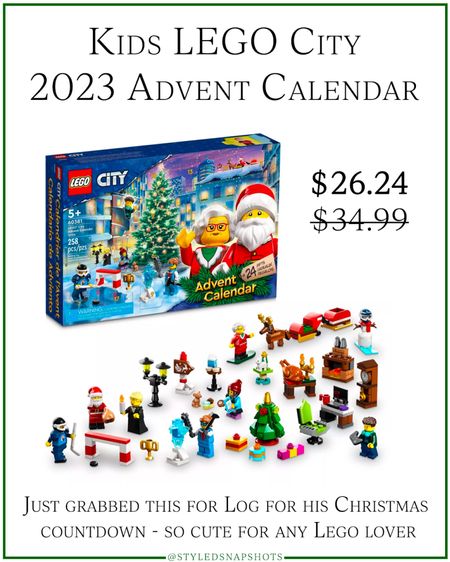 Just ordered this Kids Lego advent calendar for Logan’s Christmas countdown & it’s in sale! 

#LTKHolidaySale #LTKGiftGuide #LTKkids