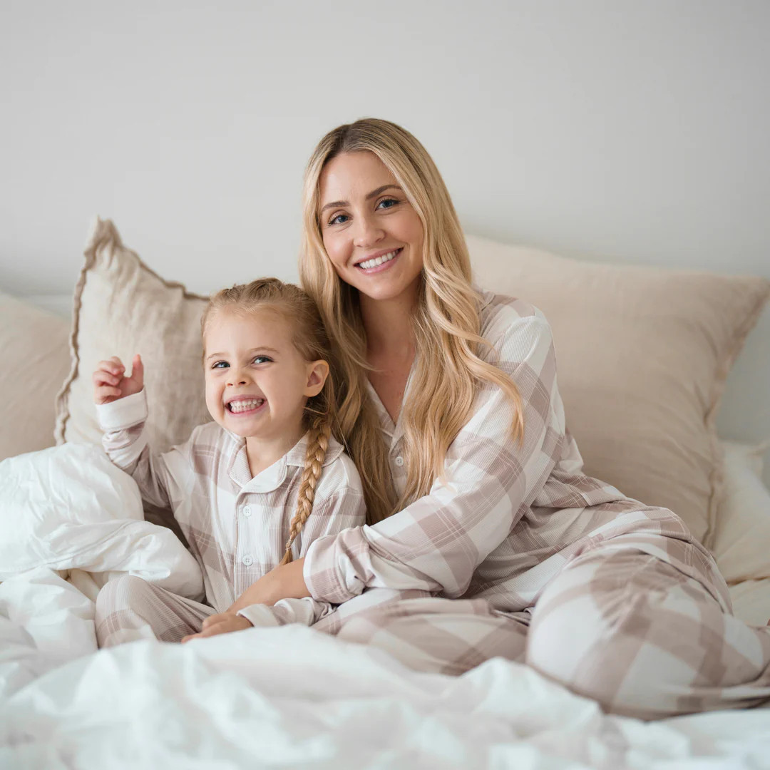 Adult Holiday Plaid Pajamas | Atlas Grey