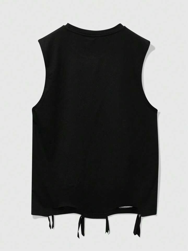 ROMWE MEN Street Life Men's Figure Graphic Tank Top, Suitable For Everyday Wear, Spring/Summer, 2... | SHEIN