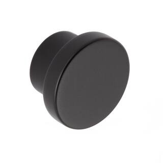 Sumner Street Home Hardware Ethan 1-1/4 in. Matte Black Cabinet Knob RL063286 | The Home Depot