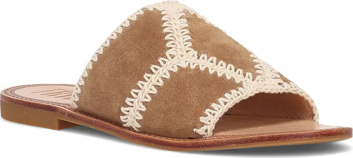 Frye Ava Crochet Trim Slide Sandal (Women) | Nordstrom | Nordstrom