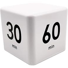Cube Timer, Kitchen Timer for Time Management and Countdown Settings 15-20-30-60 Minutes | Amazon (US)