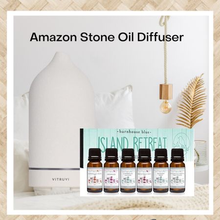 Freshen an entire room and an adjacent hallway or space with this Amazon find! This stone oil diffuser truly makes my entire room smell Heavenly and Au highly recommend this tropical oil pack! Caribbean Escape is my favorite! 

#oildiffuser 