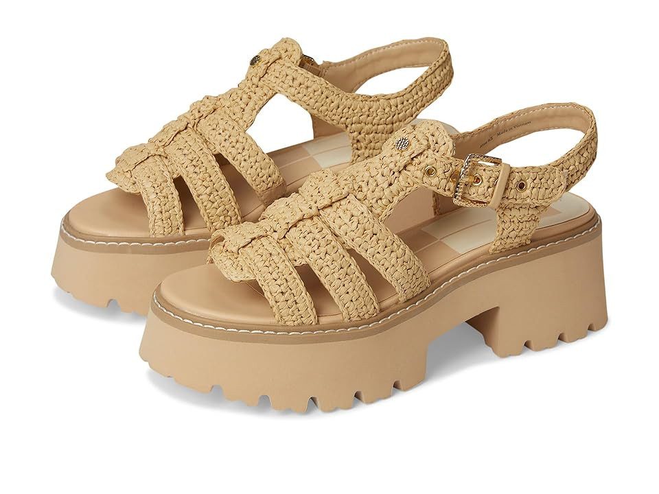 Dolce Vita Latice Women's Sandals Light Natural Knit : 10 M, Rubber | Zappos