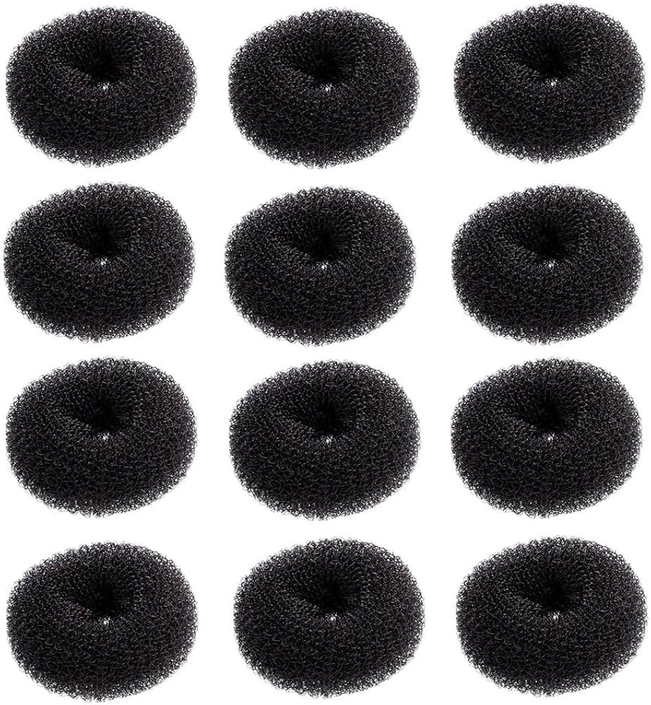 12 Pcs Small Hair Bun Maker, Small Hair Donut Set for Kids Girls Women, Hair Donut Bun Maker Tool... | Amazon (US)