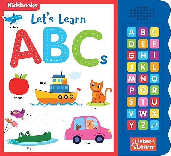 27-button Sound Book Let's Learn Abcs (Listen & Learn)     Board book – Touch and Feel, June 2,... | Amazon (US)