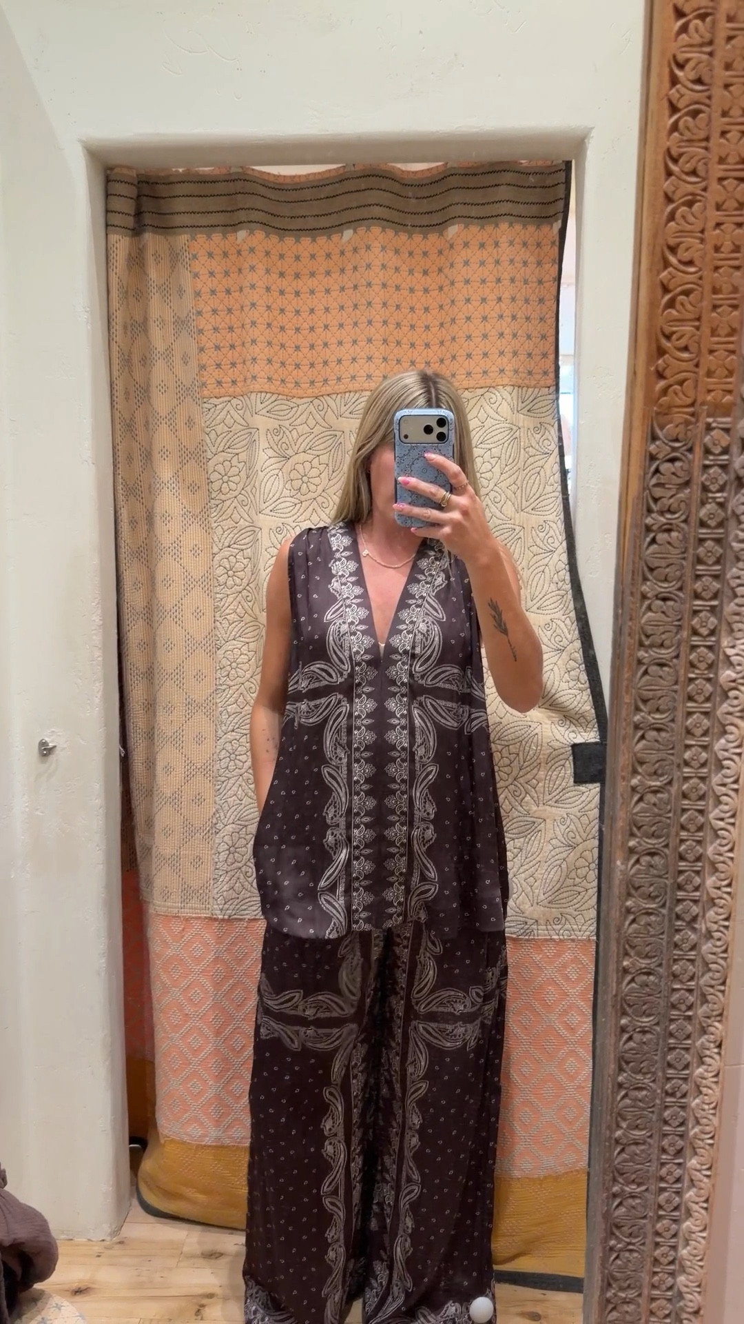 Another Free People set find! This was so silky smooth & soft. It was extremely big. I tried on a small & the top was big. I would size down. 


Vacation Outfit | Set | Boho

#LTKSeasonal #LTKTall #LTKootd