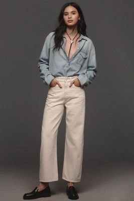 DL1961 Taylor High-Rise Crop Barrel Jeans | Anthropologie (US)