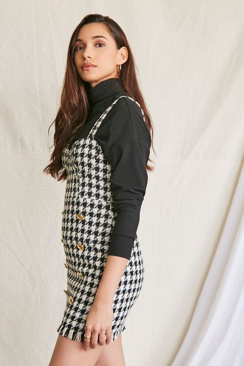 Frayed Houndstooth Pinafore Dress | Forever 21 | Forever 21 (US)
