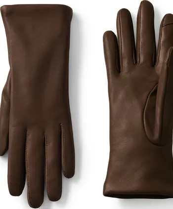 EZ Touch Screen Cashmere Lined Leather Gloves | Nordstrom