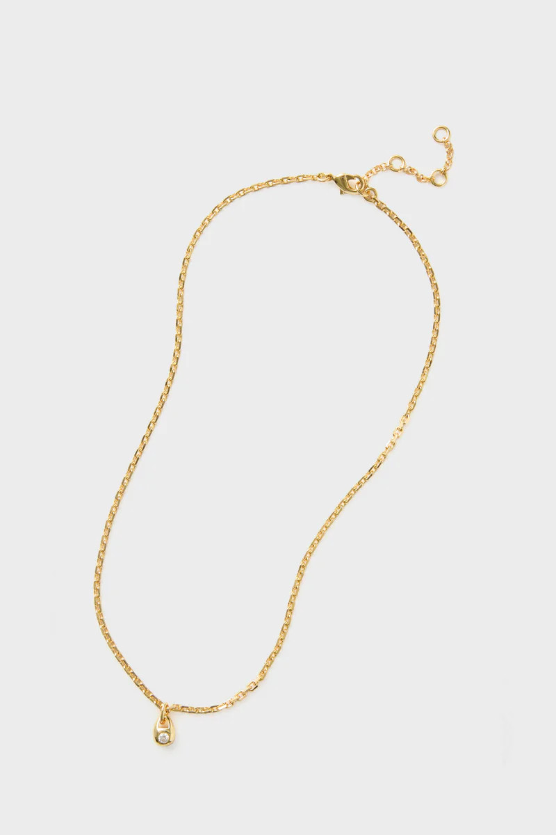 Gold and Crystal Marie Necklace | Tuckernuck (US)
