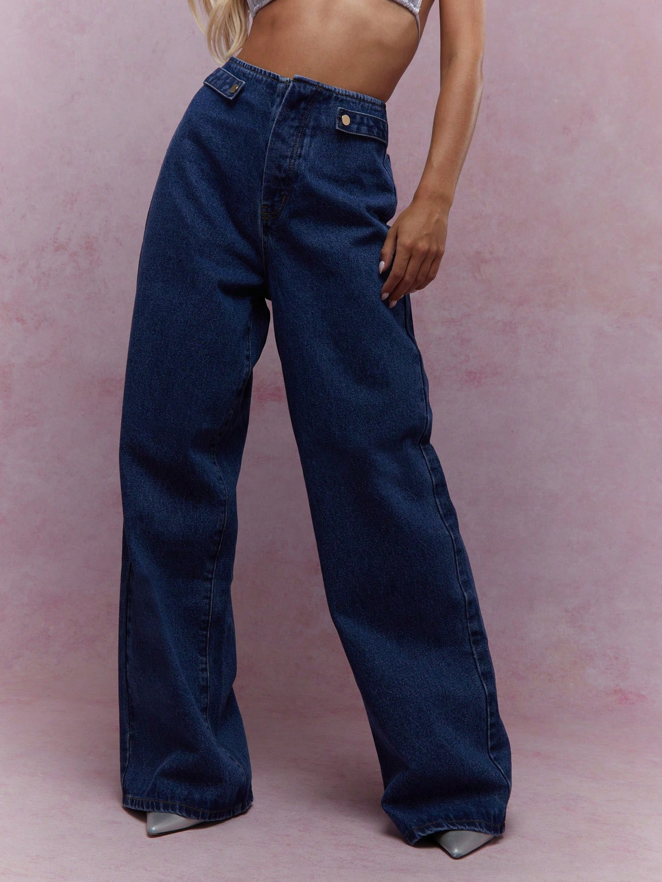 MISSGUIDED High Waist Wide Leg Jeans | SHEIN USA | SHEIN