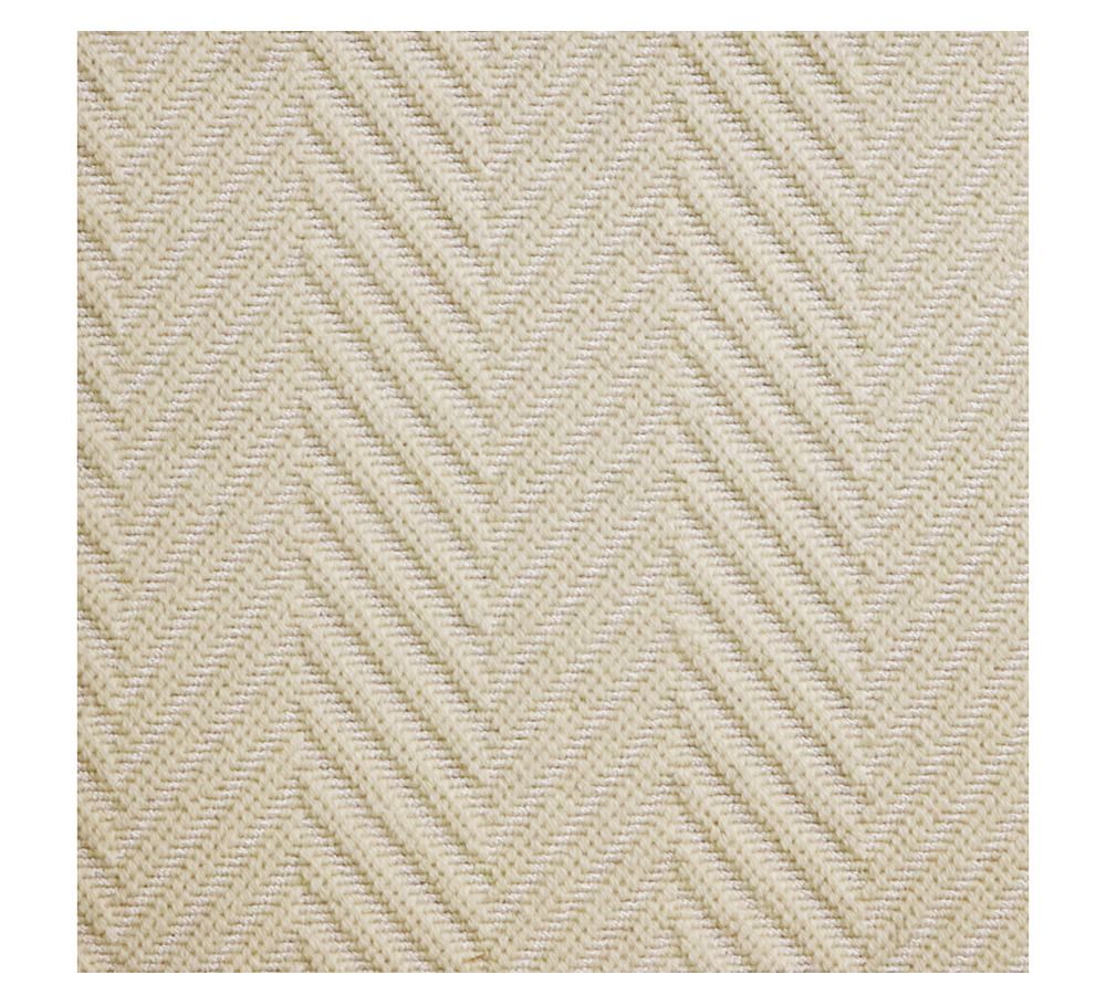 Fibreworks® Custom Textured Chevron Wool Rug | Pottery Barn (US)