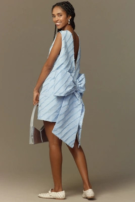 Stella Nova Sleeveless Bow-Back Mini Dress | Anthropologie (US)