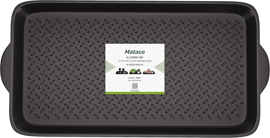 Matace 100% Rubber Boot Tray for Entryway - Water Resistant Shoe Trays- Natural Rubber Mats for S... | Amazon (US)