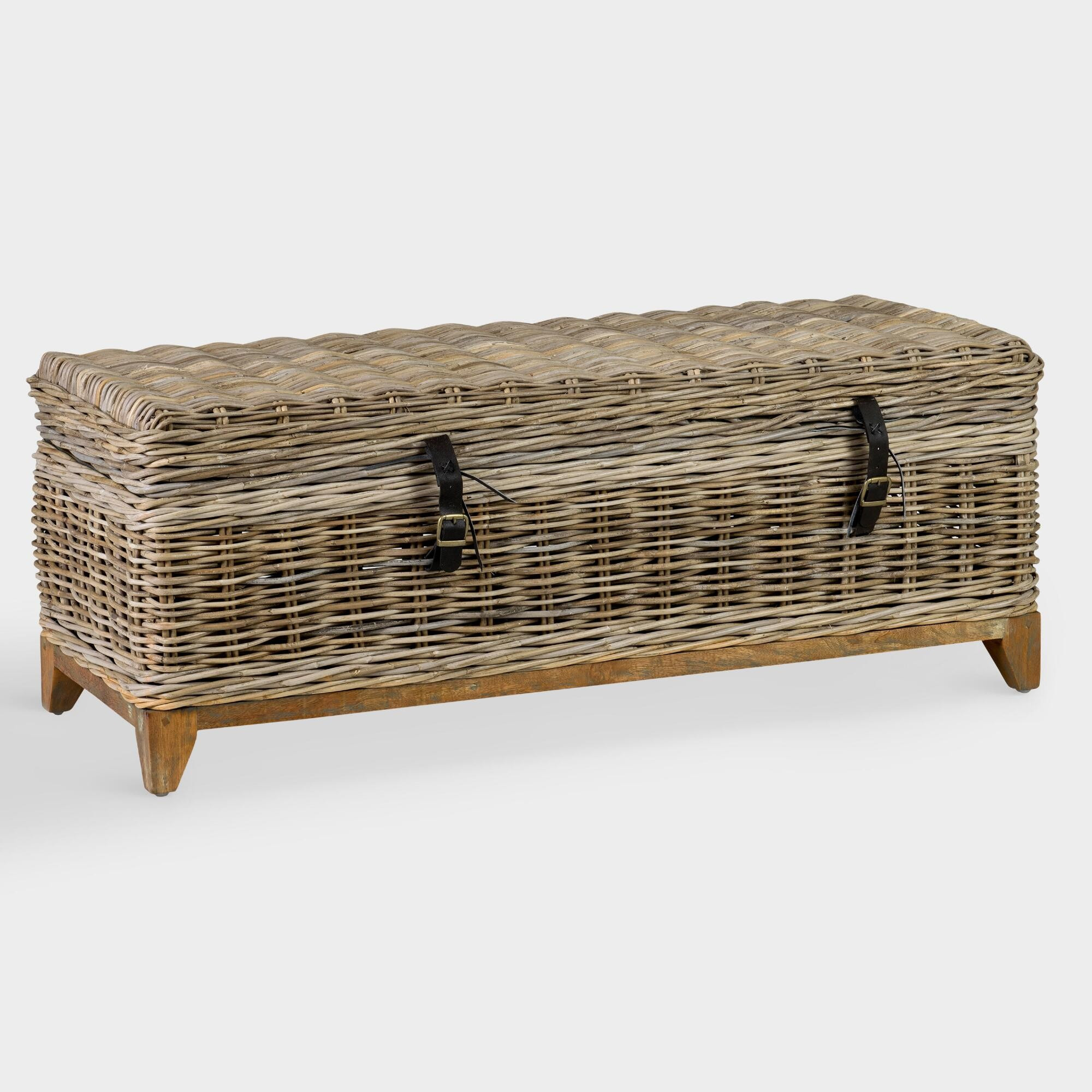 Natural Rattan Basket Bretta Coffee Table by World Market | World Market