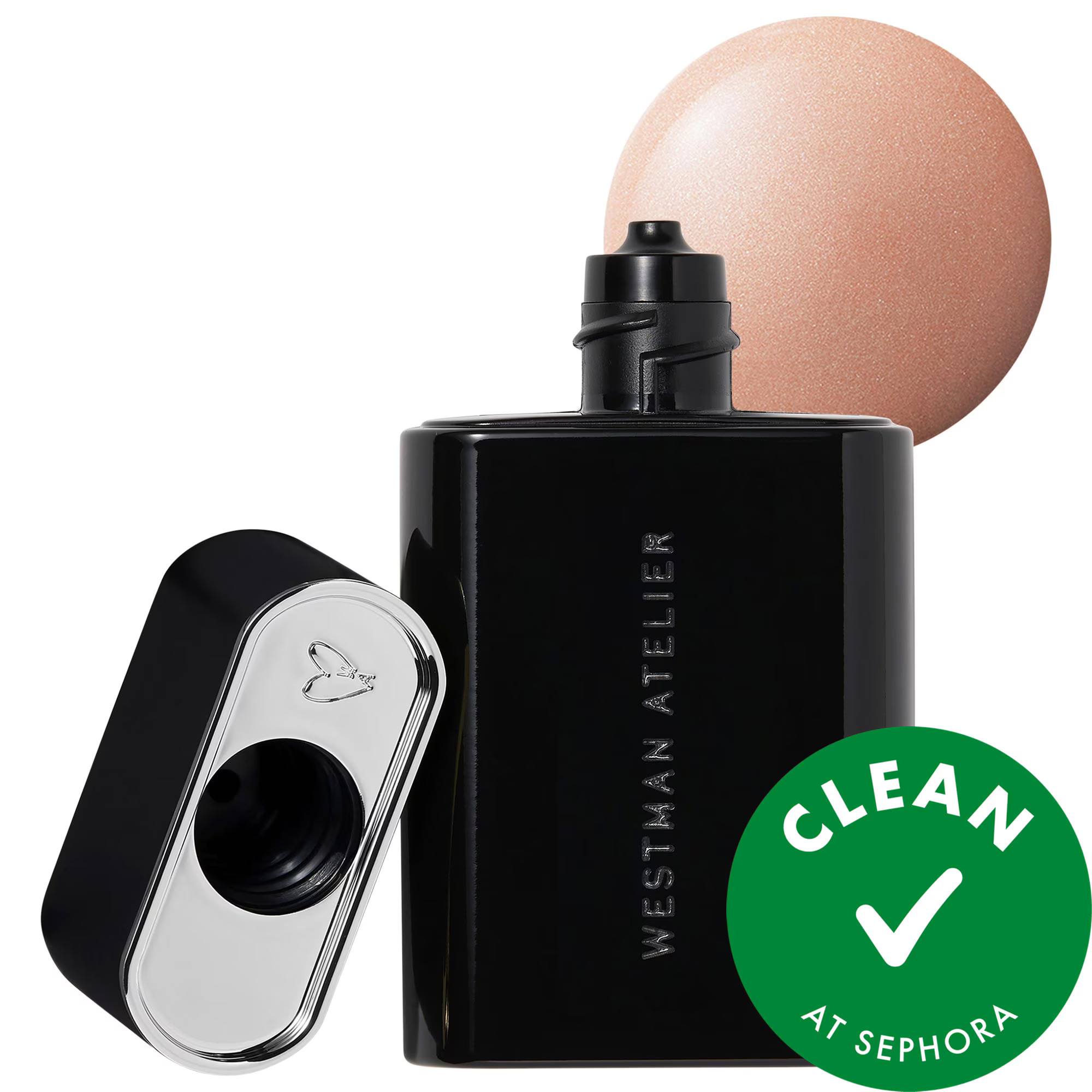 Westman Atelier Liquid Super Loaded All-Over Illuminating Highlighter with Vitamin C Peau De Pêche 1 oz / 30 ml | Sephora (US)