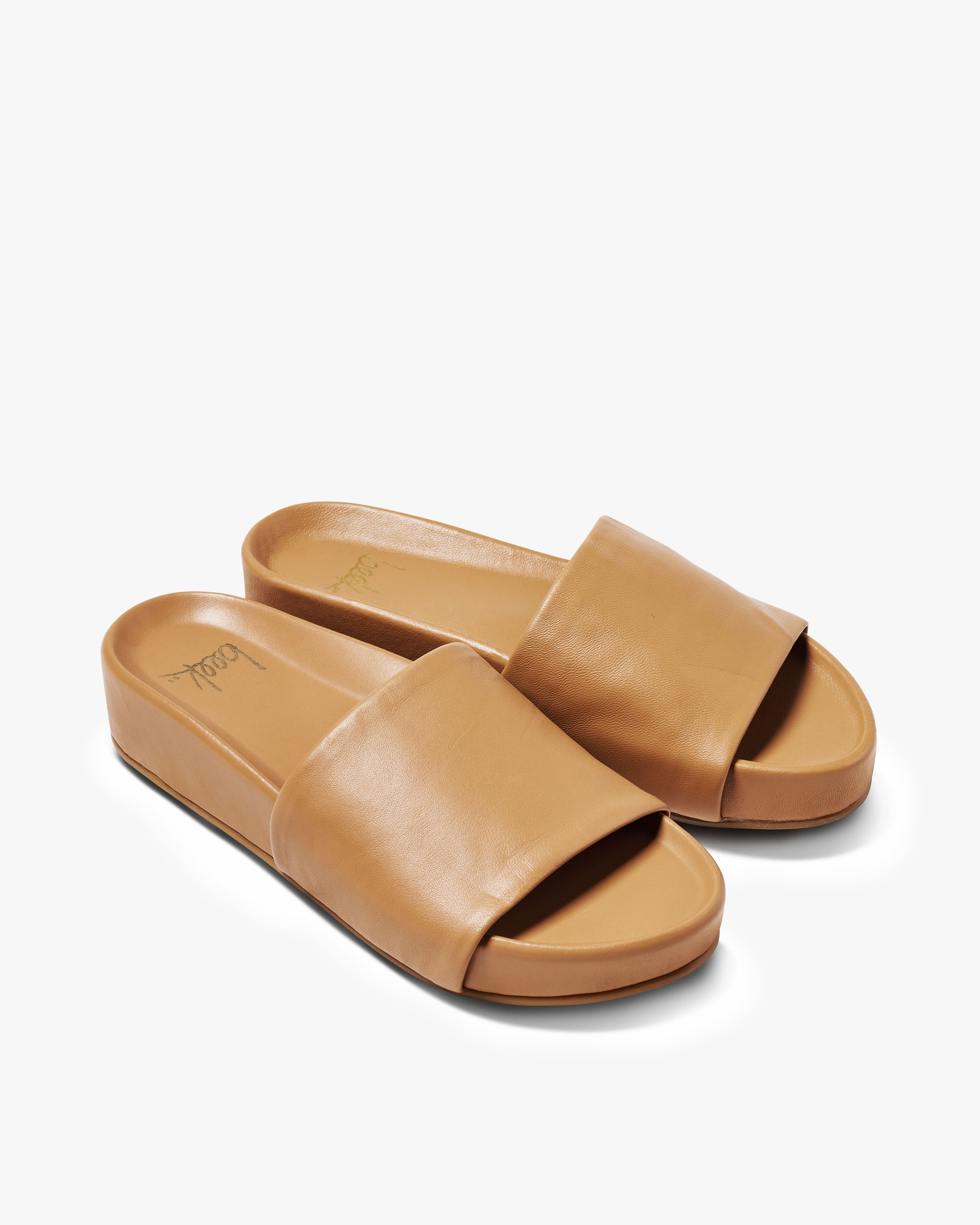 Pelican Leather Platform Sandal - Honey | beek | beek