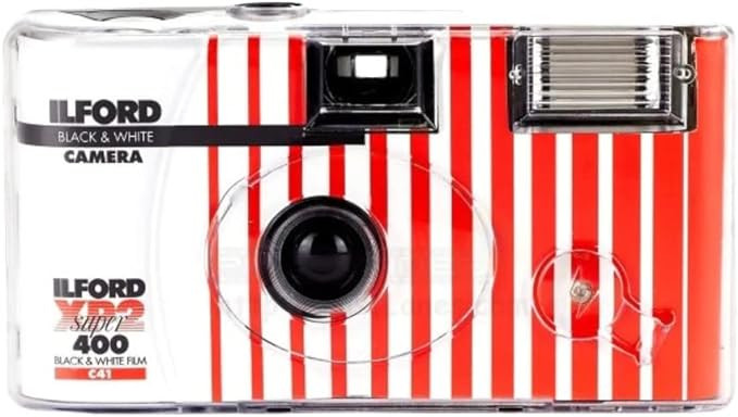 Ilford XP2 Super Single Use Camera with Flash (27 Exposures) Black and White Film CAT1174186 | Amazon (US)