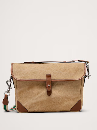 Canvas & Leather Camera Bag | Banana Republic (US)