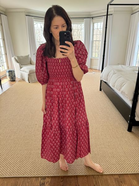 I LOVE this Ophelia and Indigo block print dress. I wouldn’t normally wear a red dress but it’s just so good! Wearing a small. It’s bra friendly, too! So light and easy to wear. I love this woman owned brand. 

#LTKSeasonal #LTKstyletip