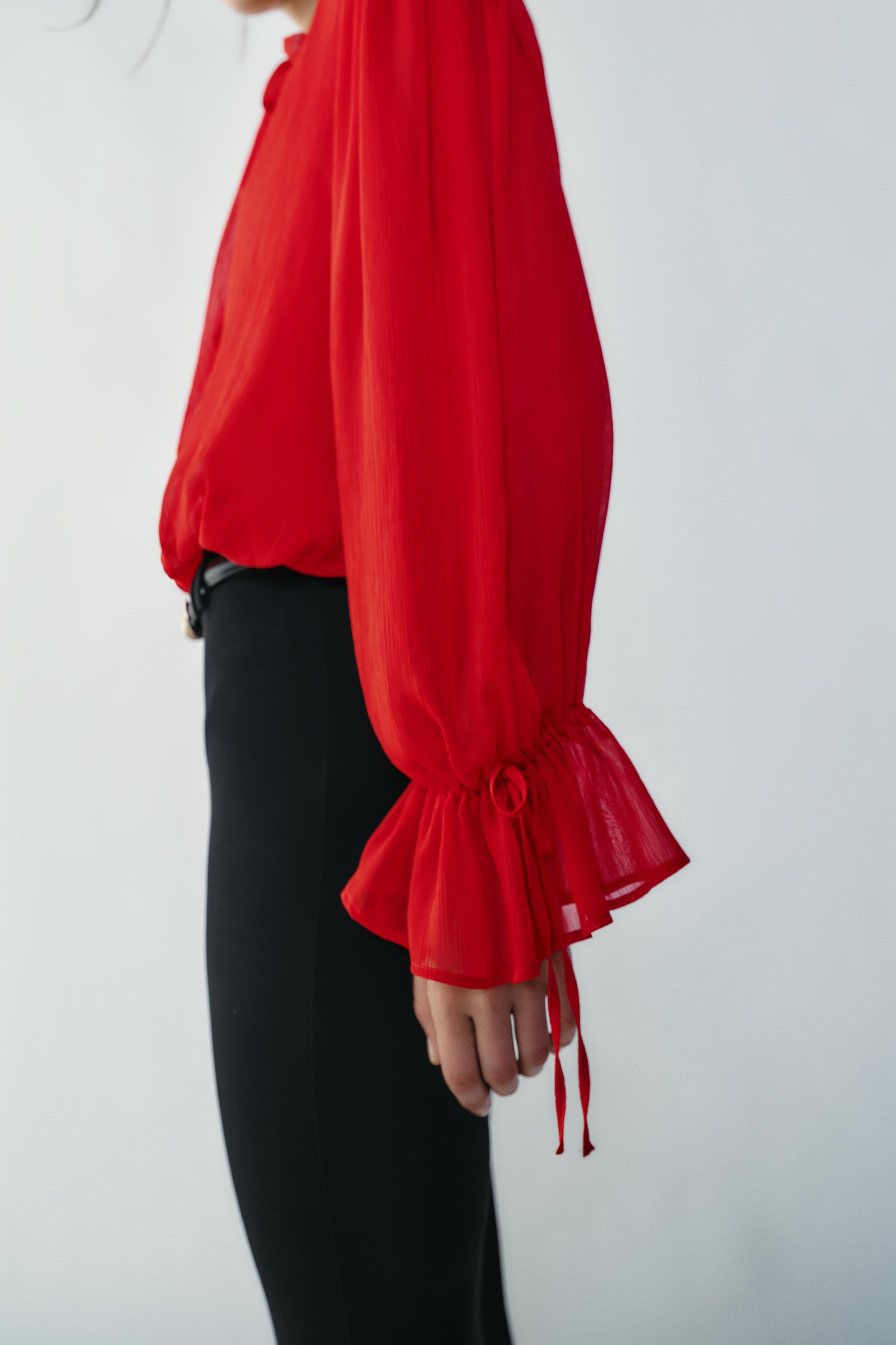 DRAPED BACK-TIE BODYSUIT | Zara US