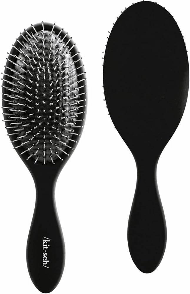 Kitsch Wet Dry Brush Detangling Brush - Soft Bristle Hair Brushes for Women | Straight & Curly Ha... | Amazon (US)