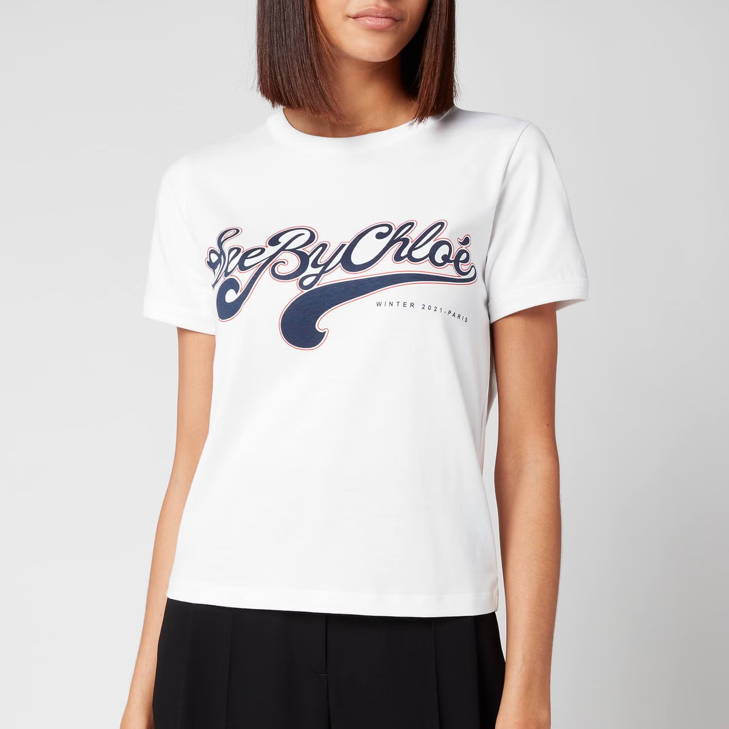 See By Chloé Women's Logo T-Shirt - White | Coggles (Global)