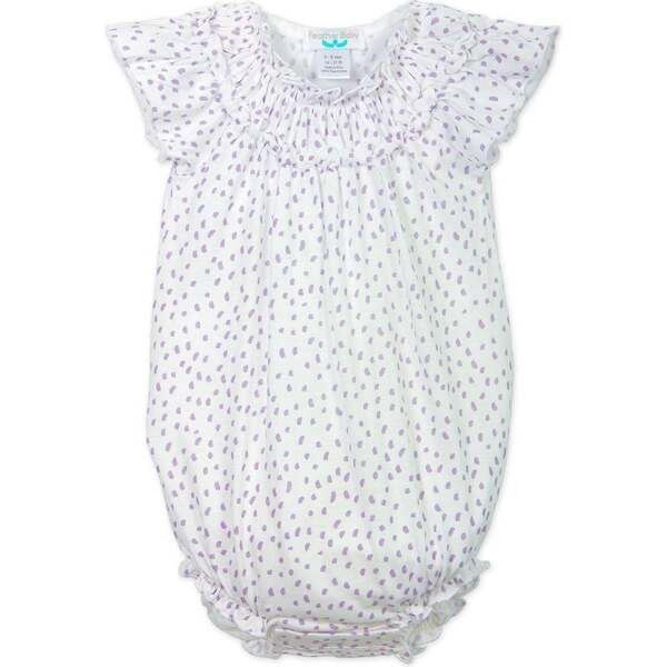 Ruched Bubble, Pintas, Periwinkle on White | Maisonette