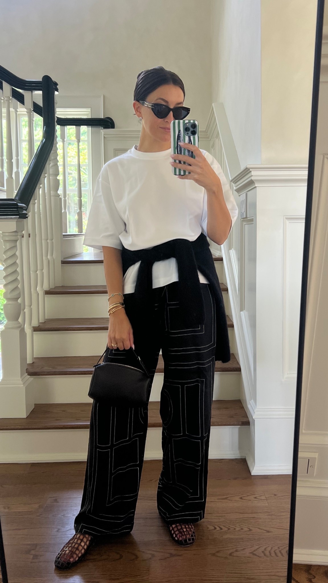 Toteme silk pants, $25 white tee wearing size small  