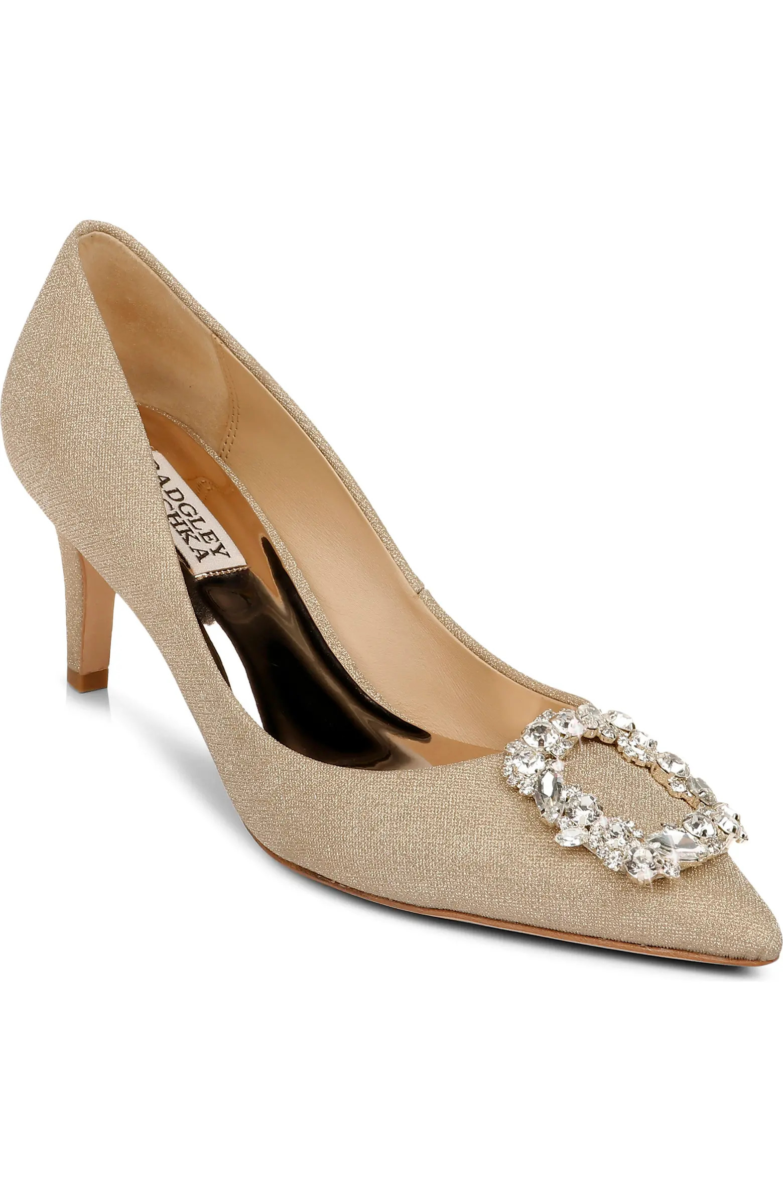 Badgley Mischka Collection Carrie Crystal Embellished Pump (Women) | Nordstromrack | Nordstrom Rack